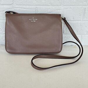 Kate Spade Jackson Leather Triple Gusset Crossbody Bag